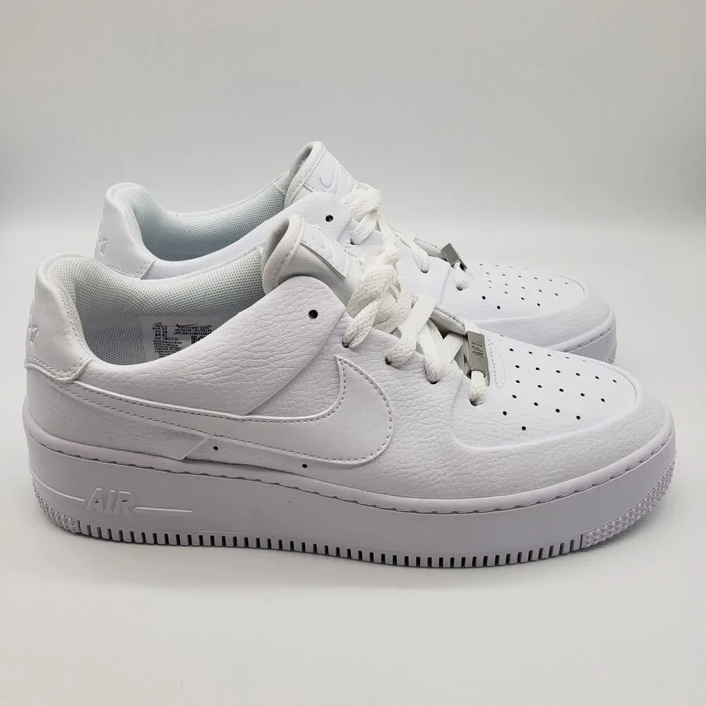 Nike Air Force 1 AF1 Sage Low Women's Shoes AR5339 100 White Size 11 - Picture 12 of 16